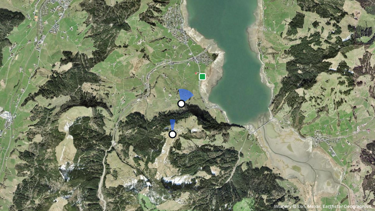 Satellite map of Hummel with its launches and landings