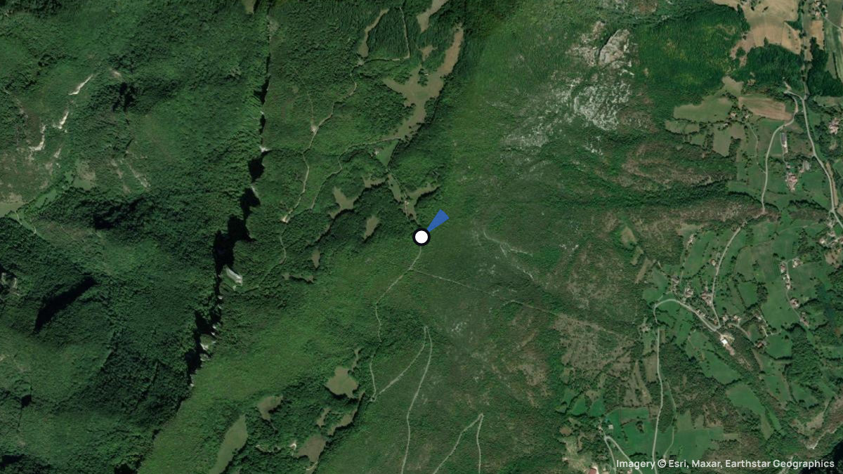 Satellite map of Musan with its launches and landings