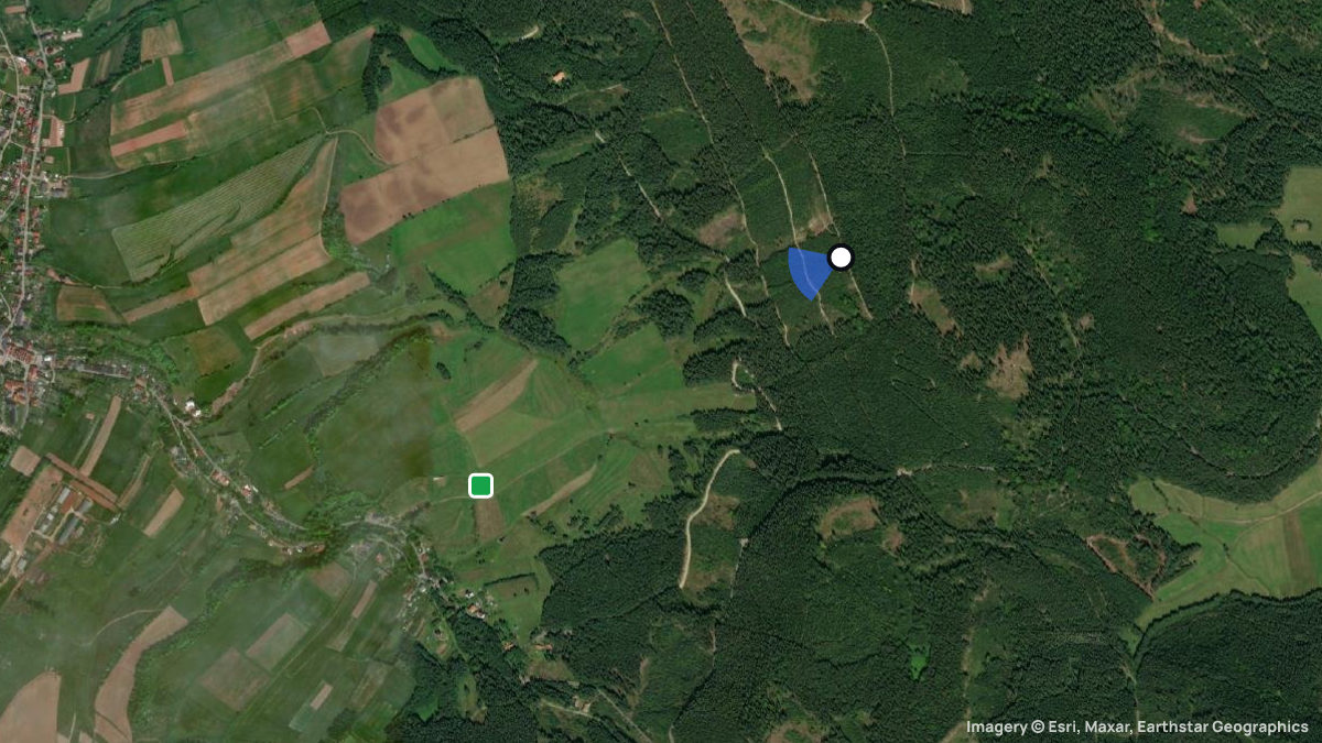 Satellite map of Rog with its launches and landings