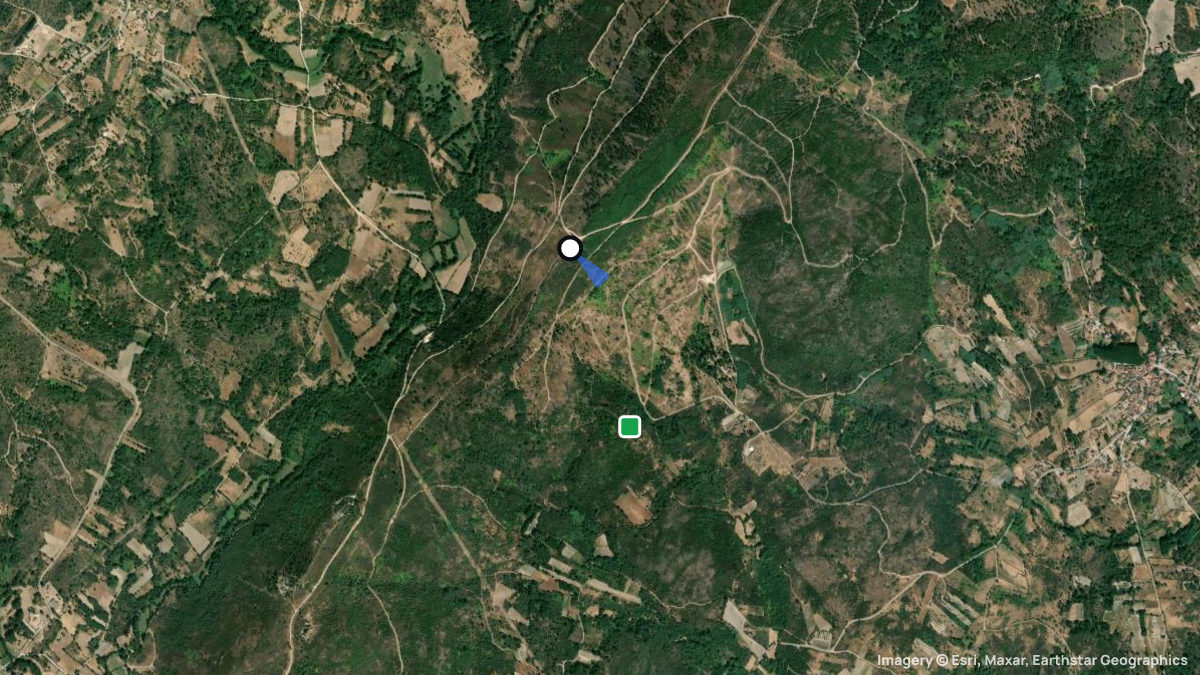 Satellitenkarte von Serra da Olga mit Start- und Landeplätzen