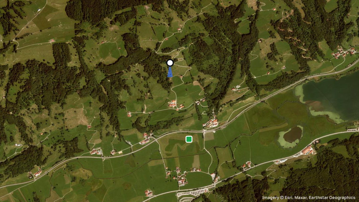 Satellitenkarte von Ratholz mit Start- und Landeplätzen