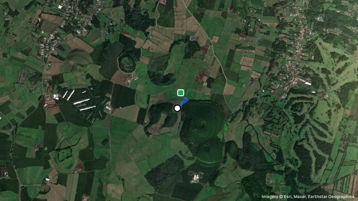 Satellite map of Pastinhos with its launches and landings