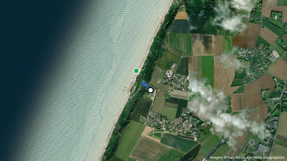 Satellite map of L'Otan with its launches and landings
