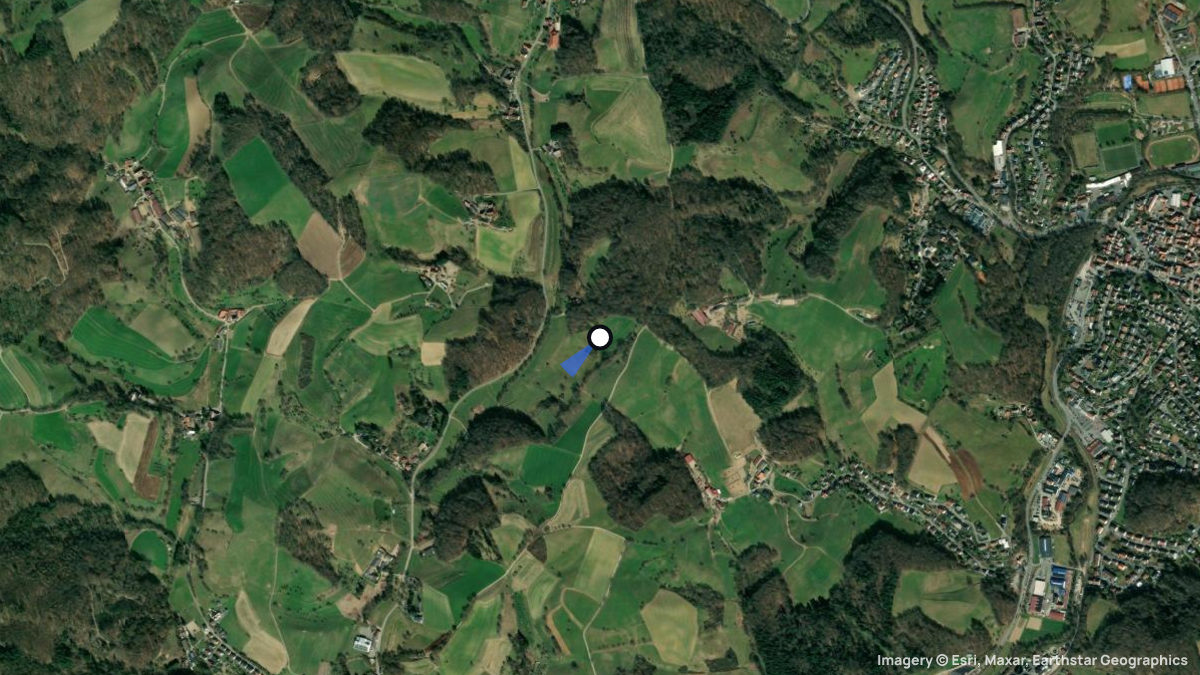 Satellite map of Nieder Liebersbach with its launches and landings
