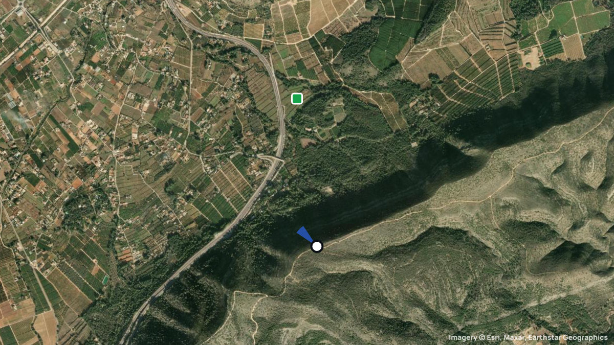 Satellite map of Canals with its launches and landings
