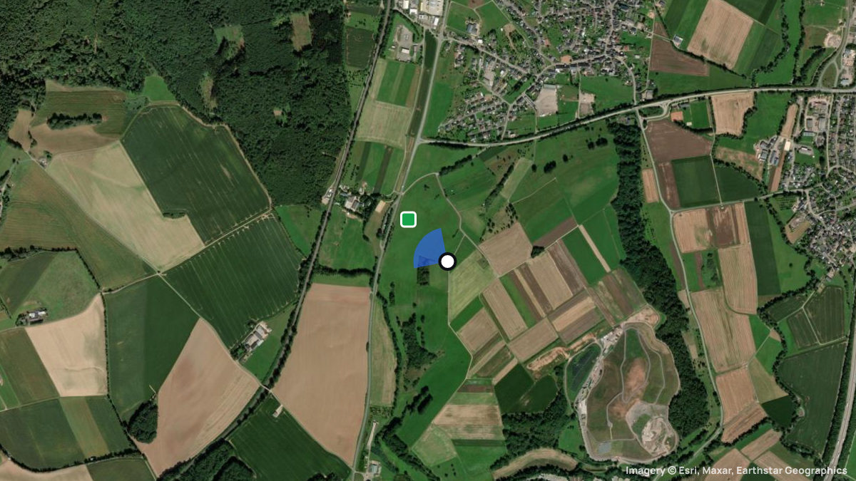 Satellite map of Sehlem with its launches and landings