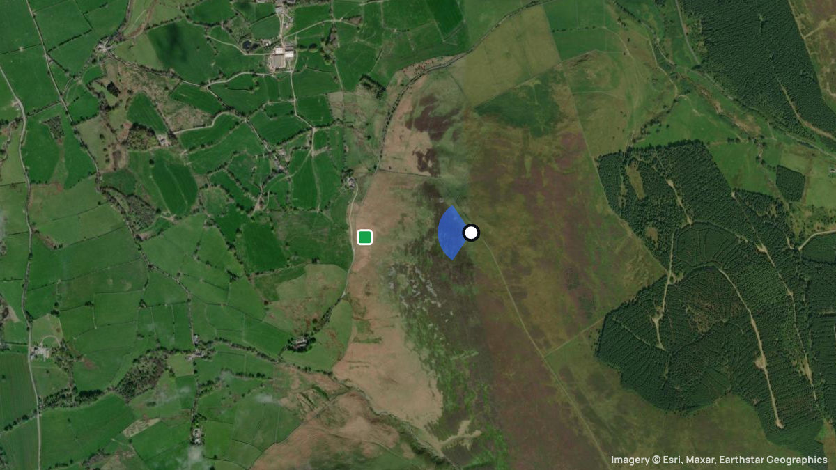 Satellite map of Swinside with its launches and landings