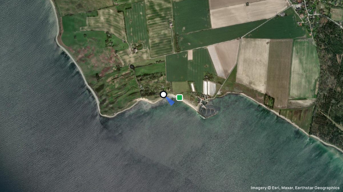 Satellitenkarte von Marup Havn mit Start- und Landeplätzen