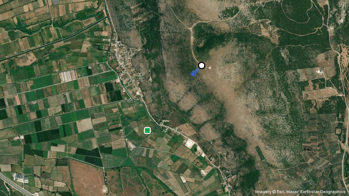 Satellite map of Chanopoulo with its launches and landings