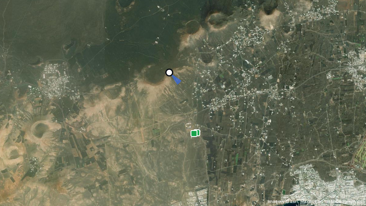 Satellite map of Macher with its launches and landings