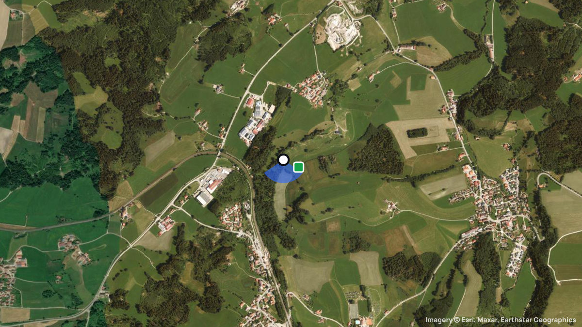 Satellite map of Egg with its launches and landings