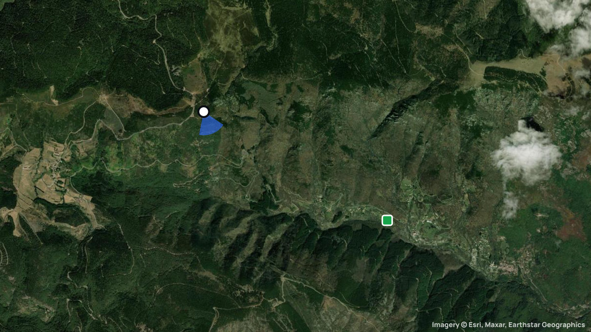 Satellitenkarte von Col de Meyrand mit Start- und Landeplätzen