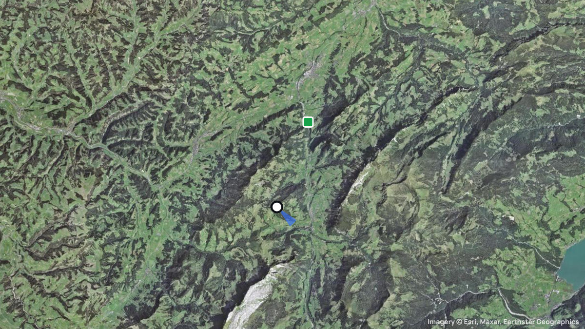 Satellitenkarte von Spierberg mit Start- und Landeplätzen
