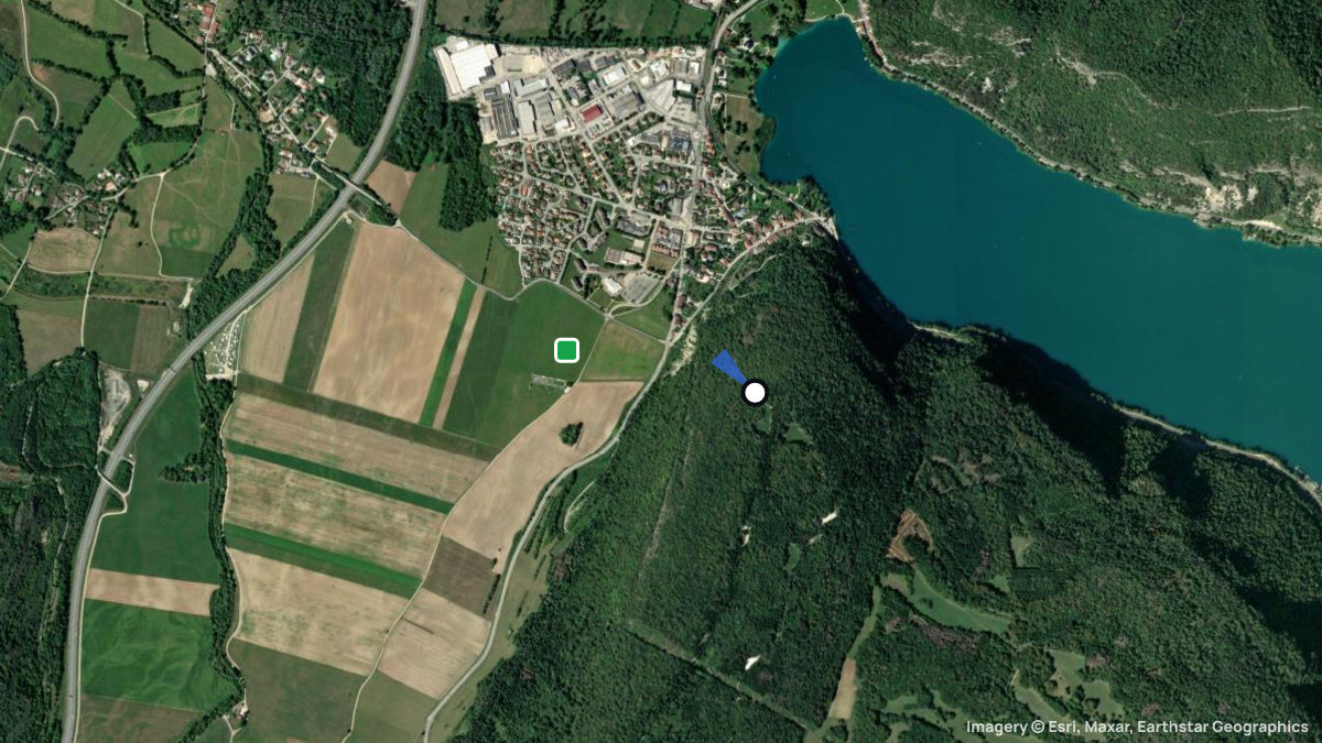 Satellite map of Port with its launches and landings