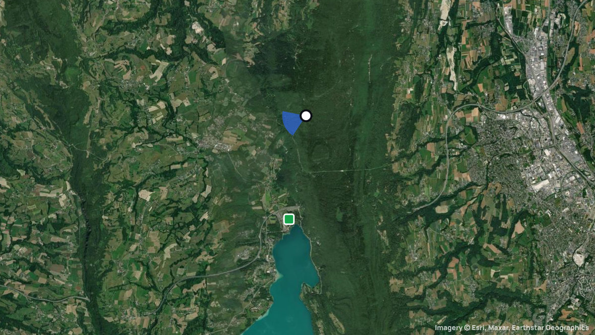 Satellitenkarte von Provinces mit Start- und Landeplätzen