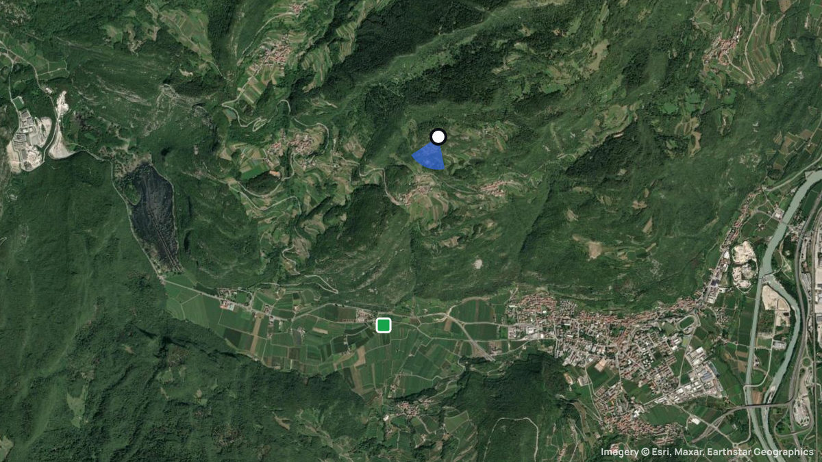 Satellite map of Nomesino with its launches and landings