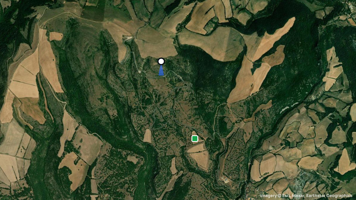 Satellite map of Novis with its launches and landings