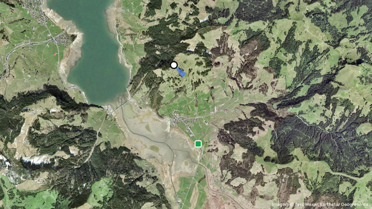 Satellite map of Sattelhöpfli with its launches and landings