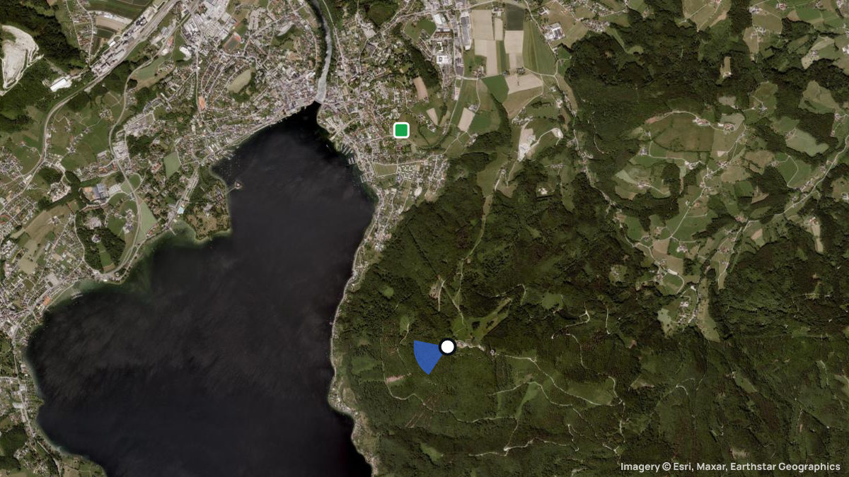 Satellitenkarte von Grünberg mit Start- und Landeplätzen