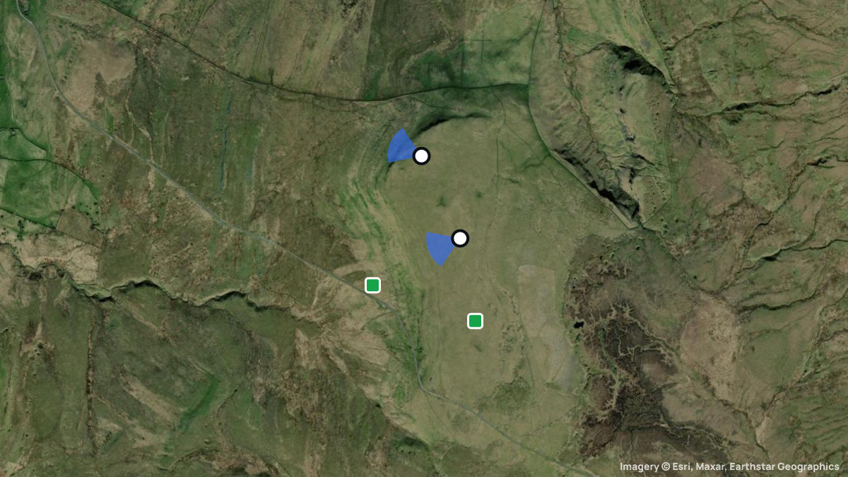 Satellite map of Tailbridge with its launches and landings