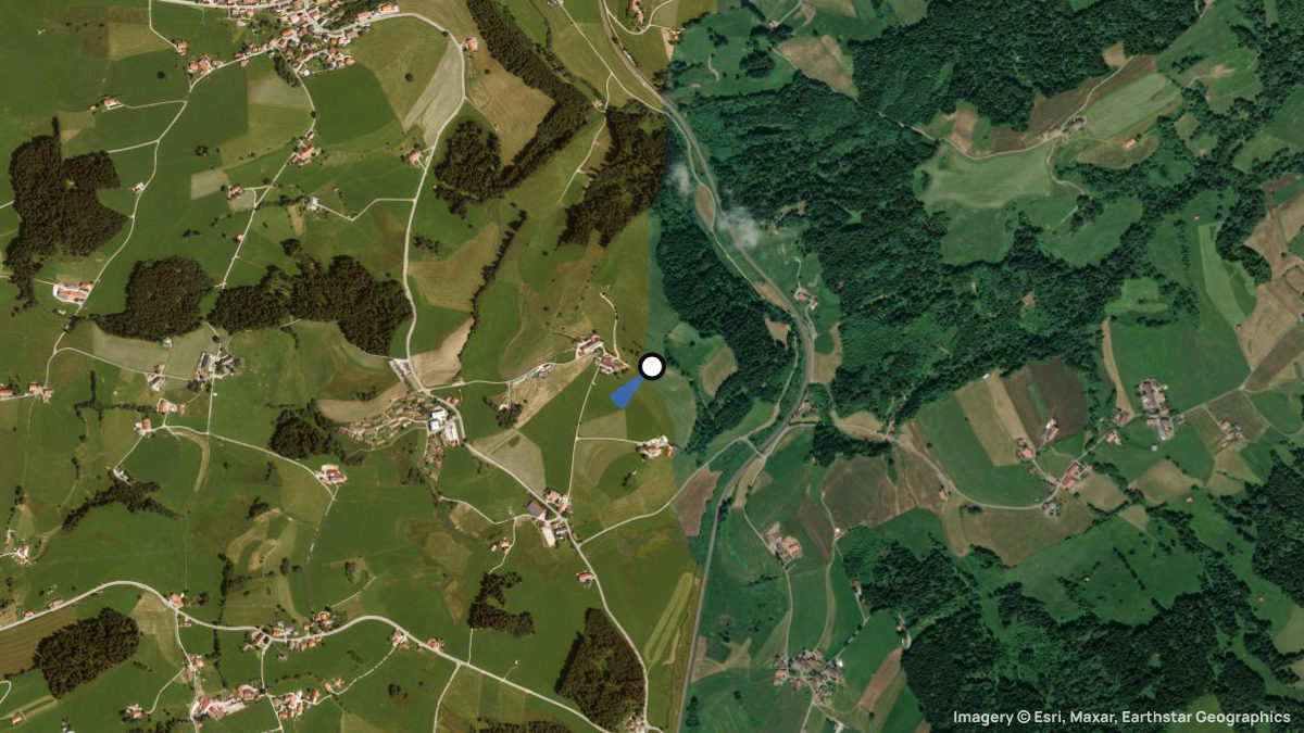 Satellitenkarte von Finkennest mit Start- und Landeplätzen