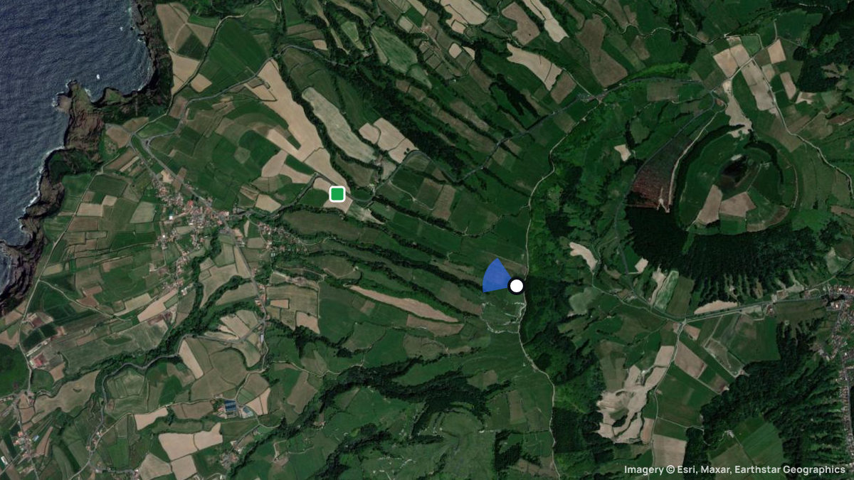 Satellitenkarte von Mamites mit Start- und Landeplätzen