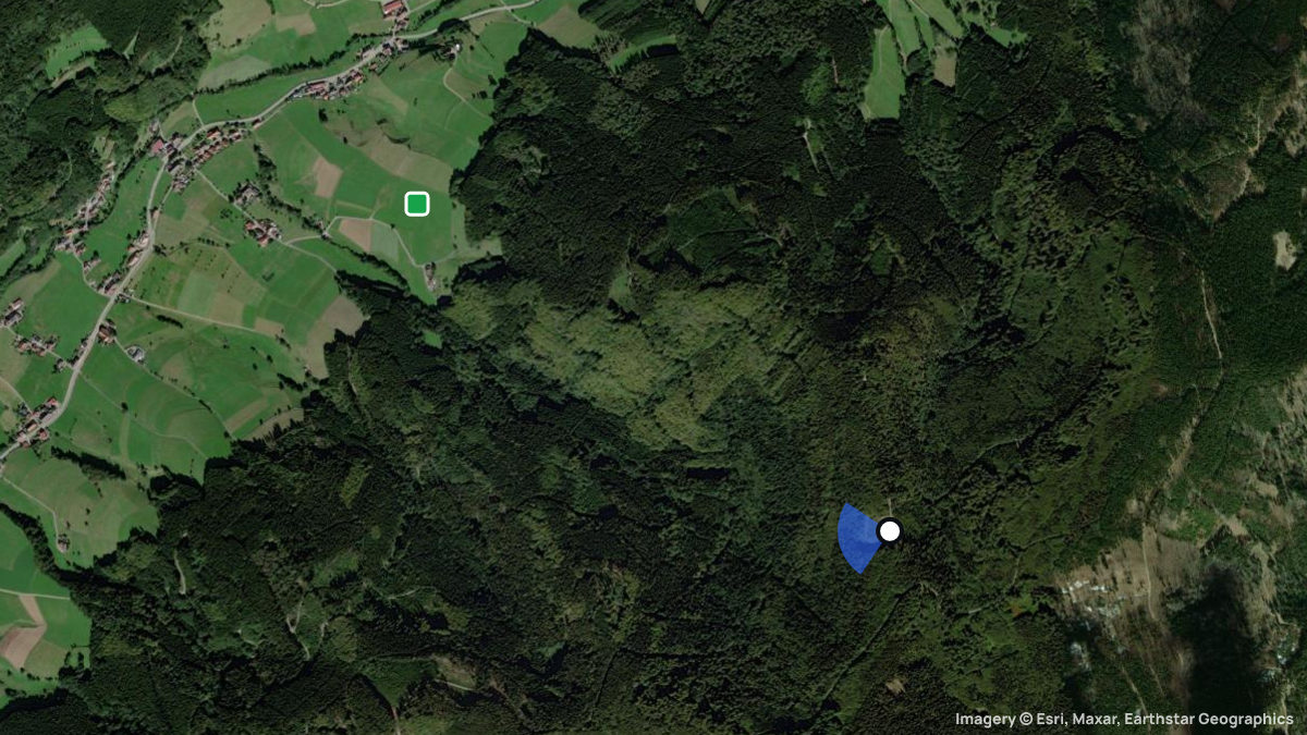 Satellitenkarte von Gschasi mit Start- und Landeplätzen