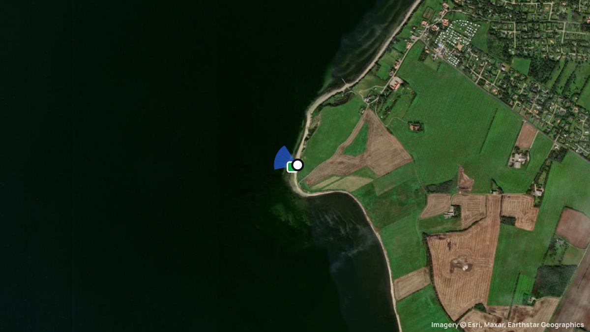 Satellite map of Ertebolle West with its launches and landings