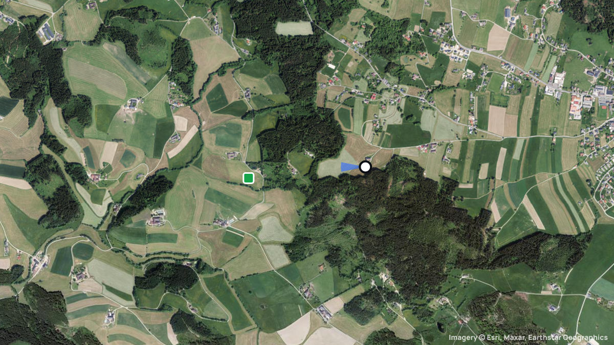 Satellite map of Mitterfeld with its launches and landings