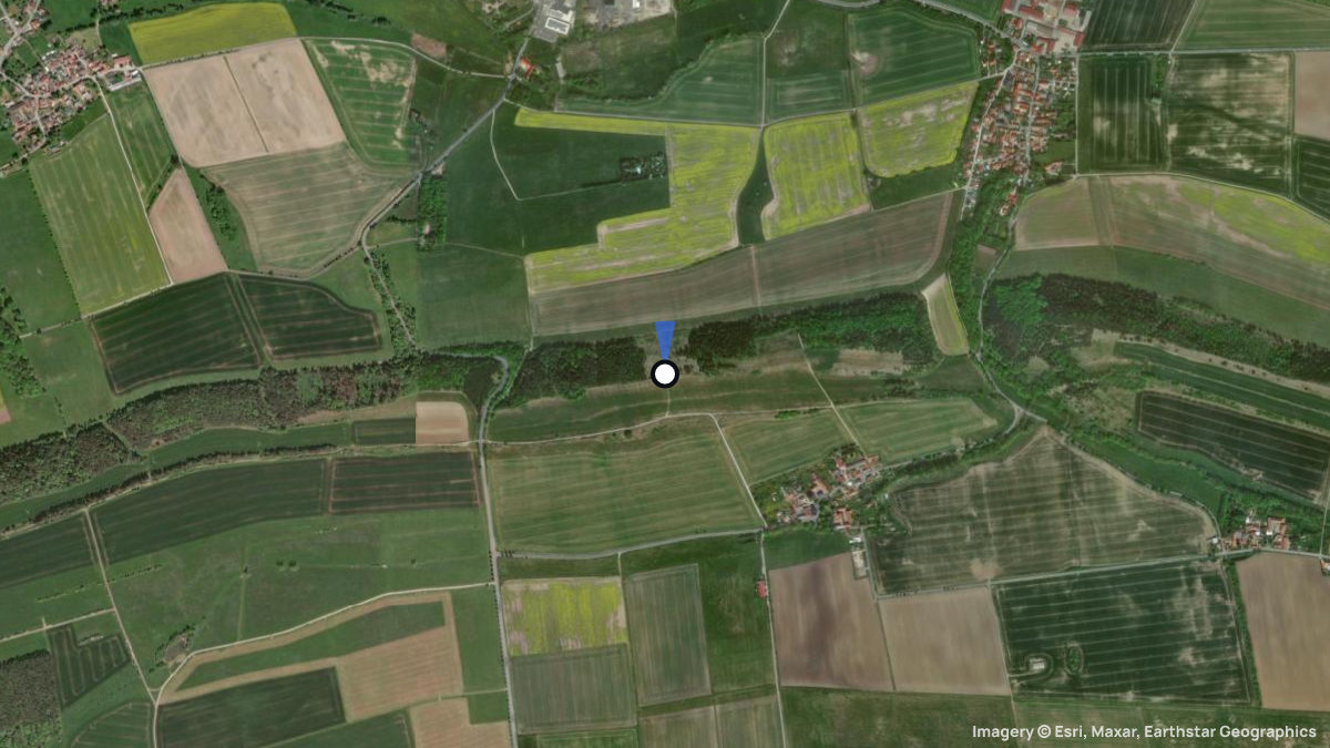 Satellitenkarte von Blankenhain N mit Start- und Landeplätzen