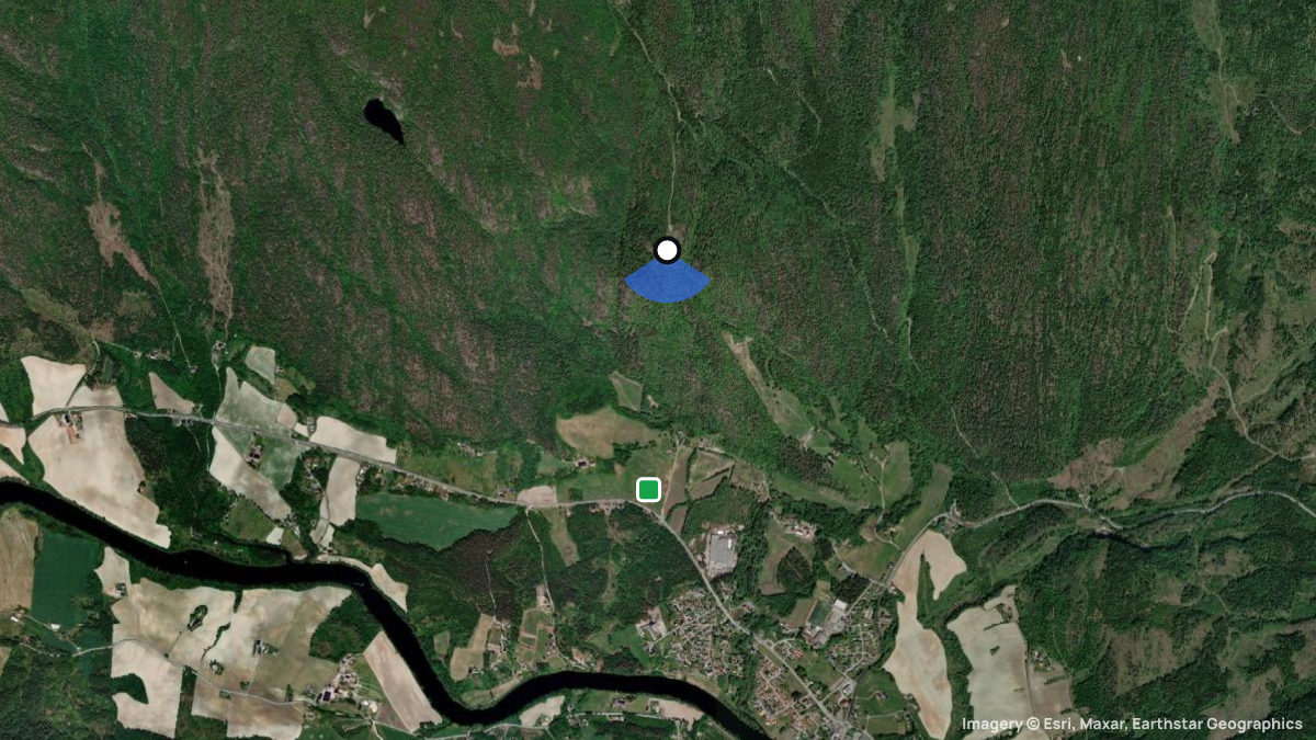 Satellite map of Grotterud with its launches and landings
