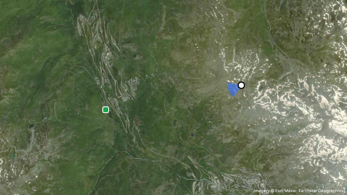 Satellitenkarte von Mont de la Chambre mit Start- und Landeplätzen