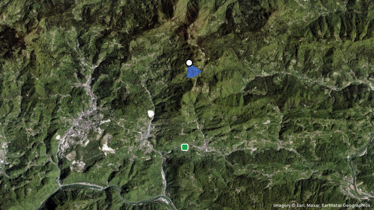 Satellite map of Kal with its launches and landings
