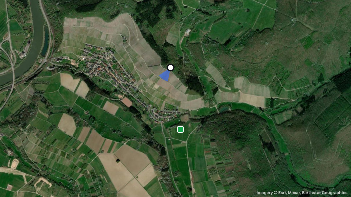 Satellite map of Ockfen with its launches and landings