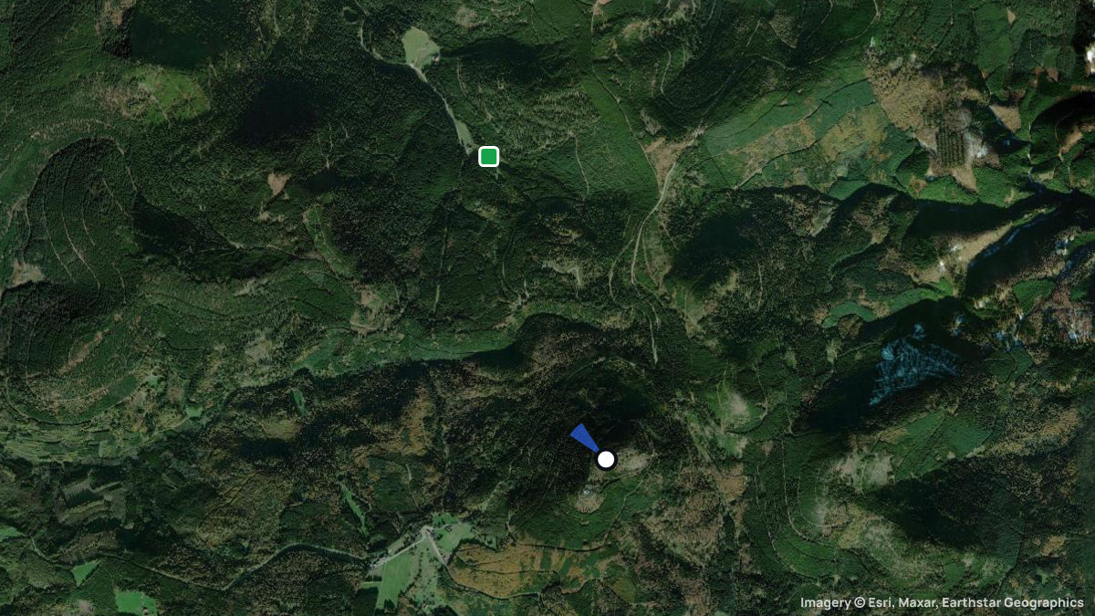 Satellitenkarte von Mont Donon mit Start- und Landeplätzen