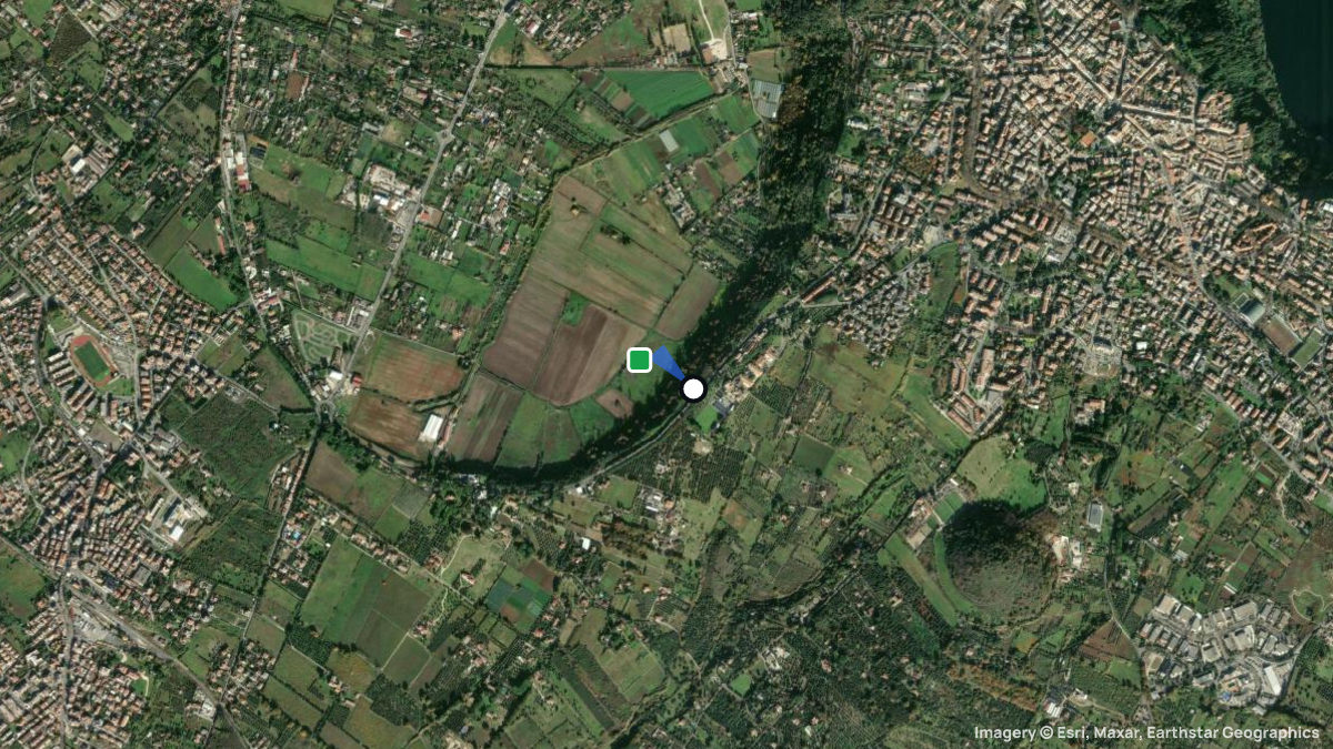 Satellitenkarte von Genzano di Roma mit Start- und Landeplätzen