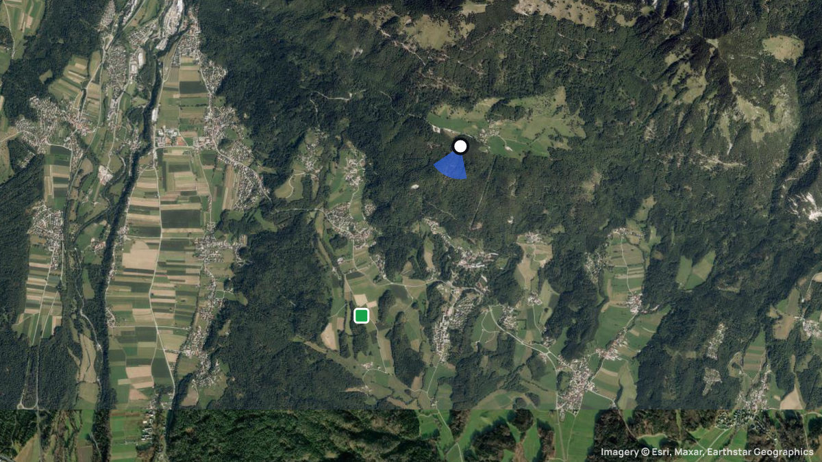 Satellite map of Gozd with its launches and landings