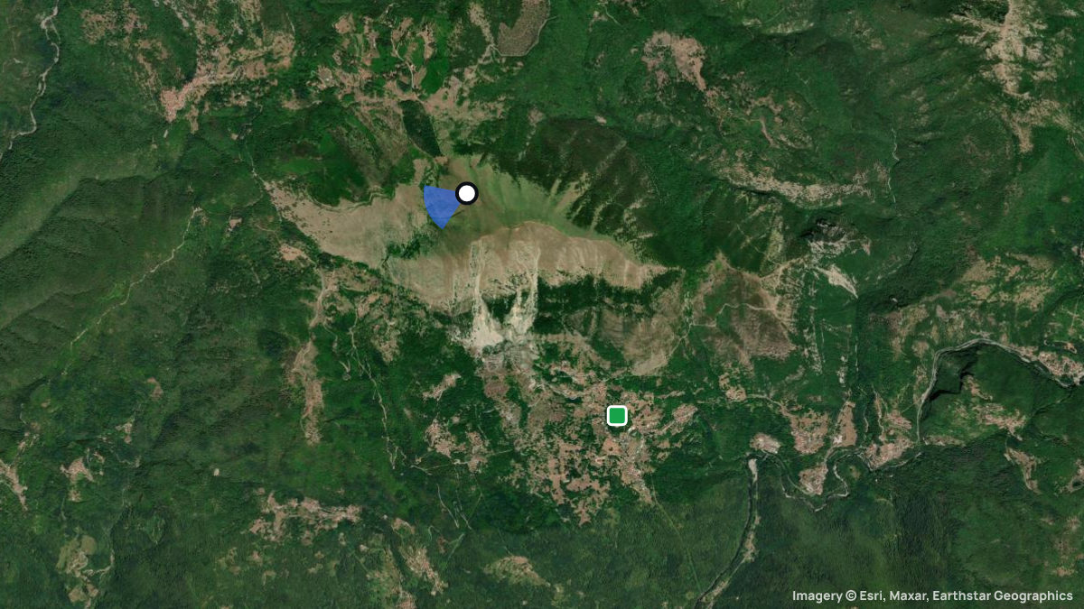 Satellite map of Prato Fiorito with its launches and landings