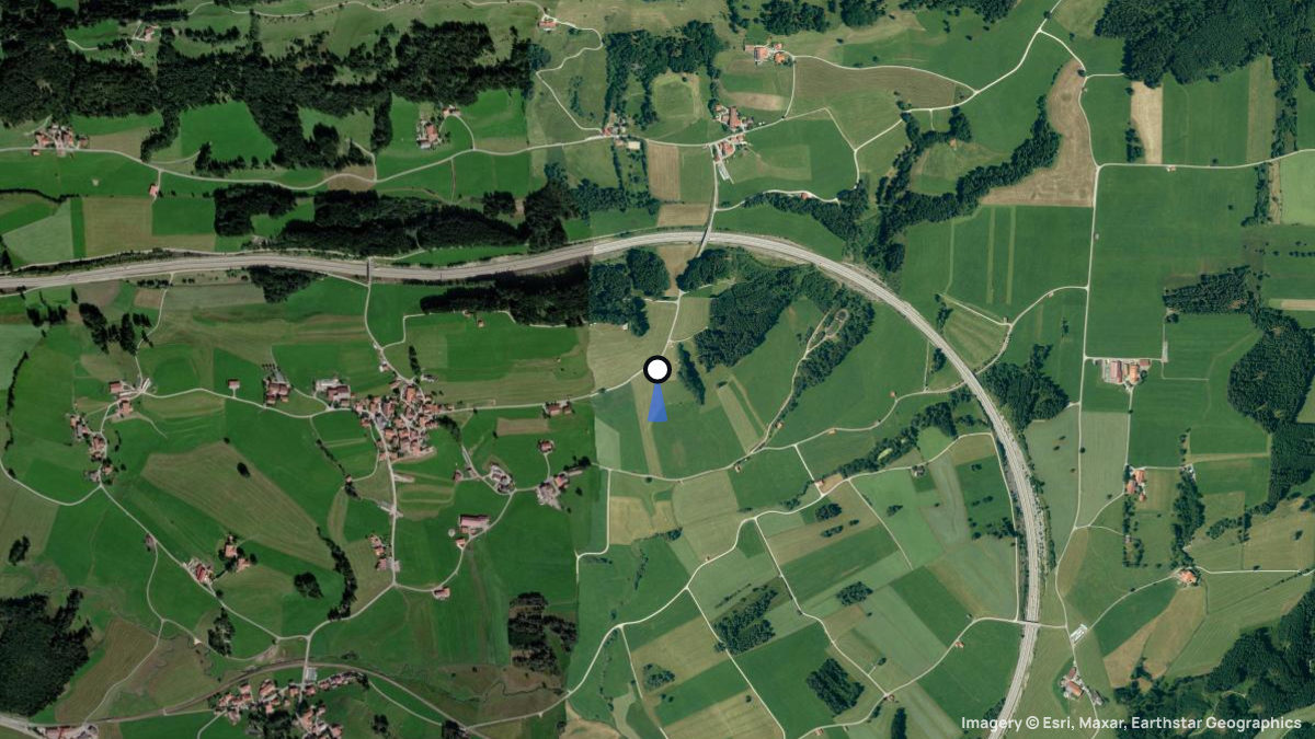 Satellitenkarte von Eldern mit Start- und Landeplätzen