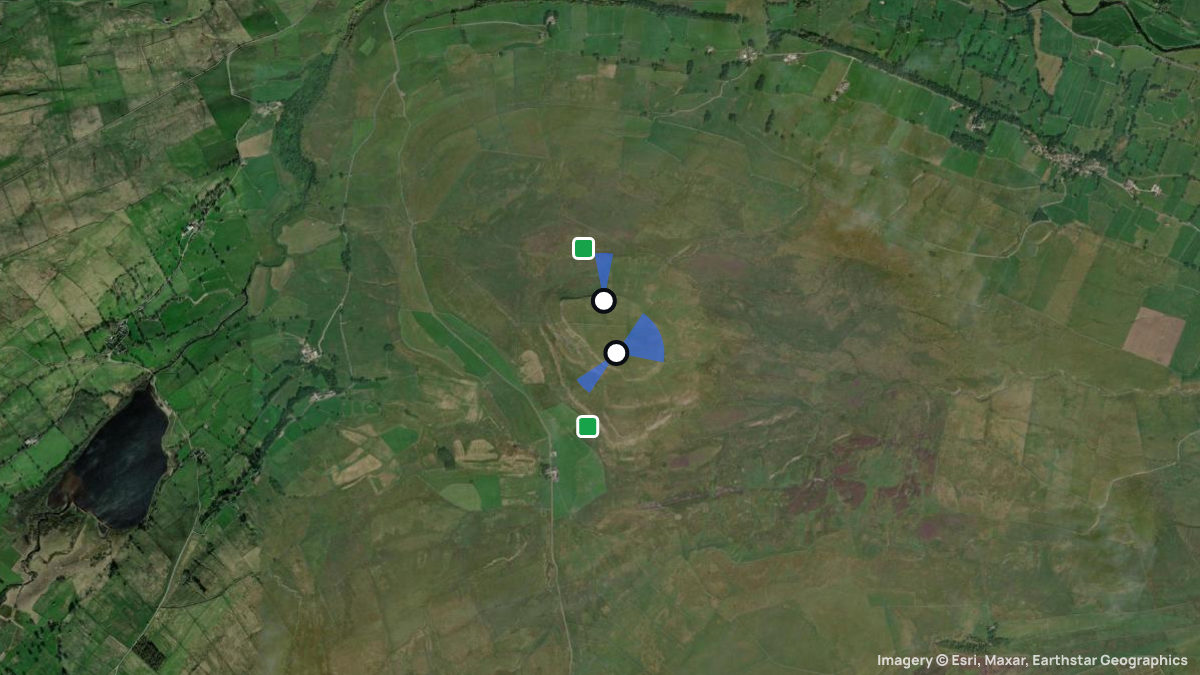 Satellite map of Addlebrough with its launches and landings
