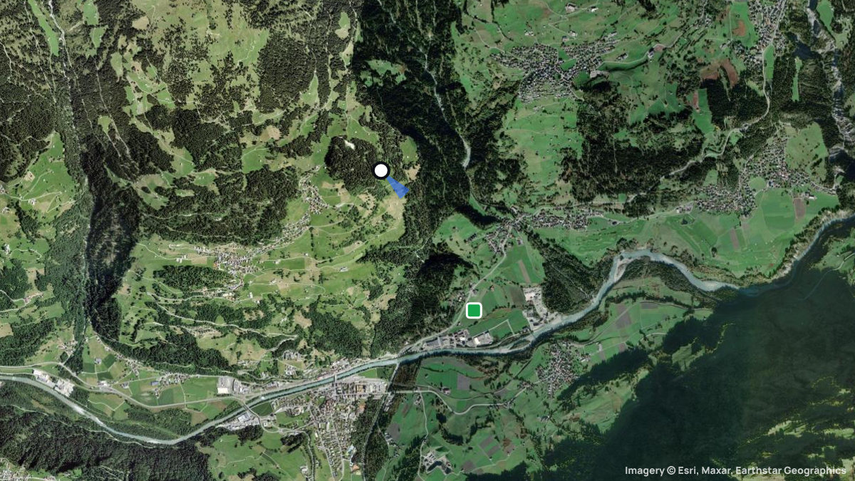 Satellite map of Ladir with its launches and landings