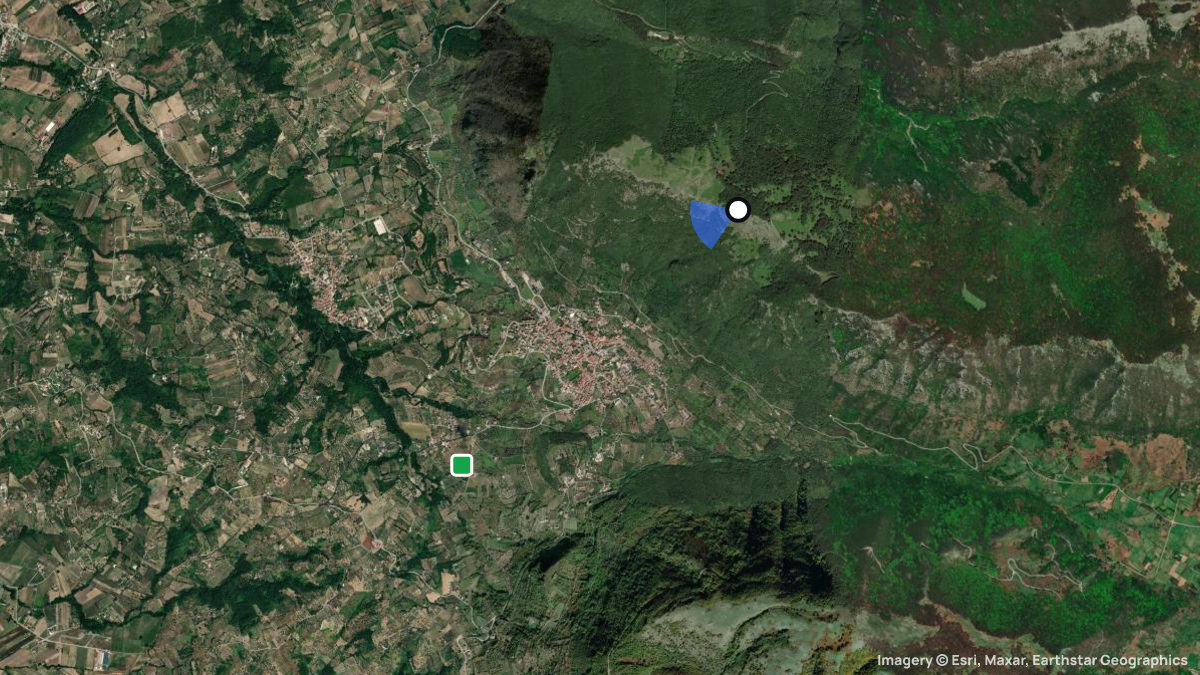 Satellitenkarte von San Michele mit Start- und Landeplätzen