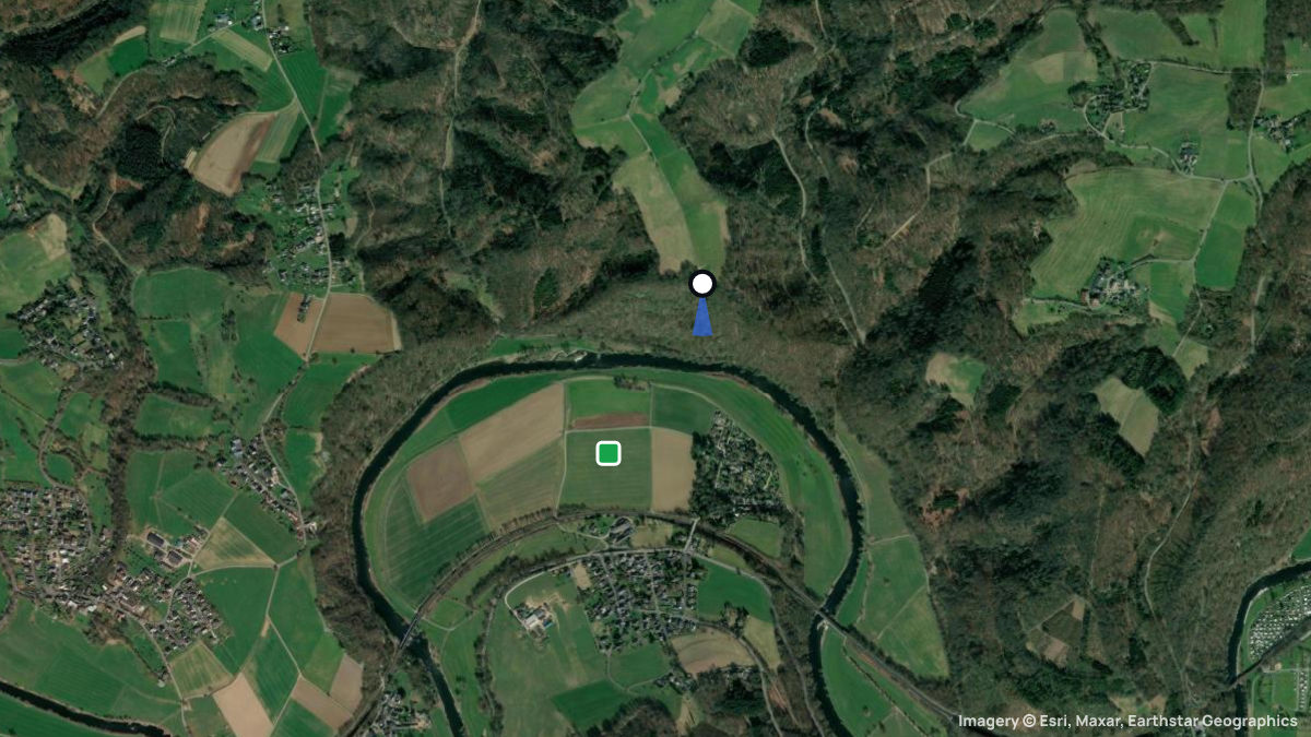 Satellite map of Stachelhardt with its launches and landings