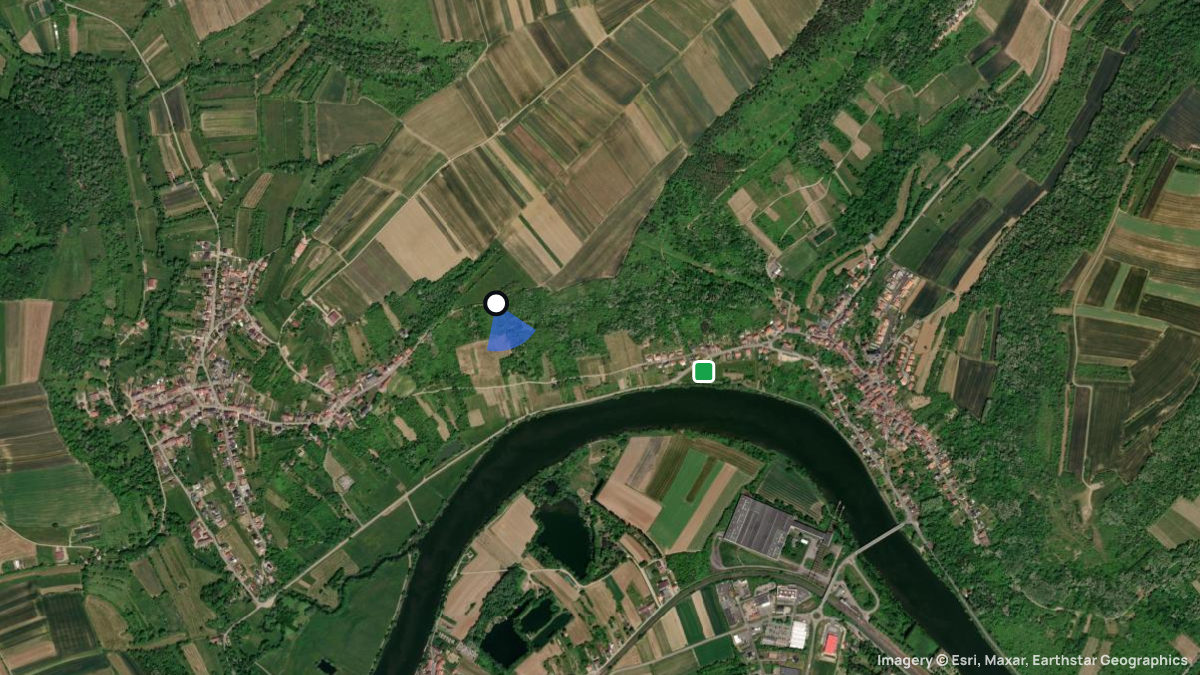 Satellitenkarte von Haute-Kontz mit Start- und Landeplätzen