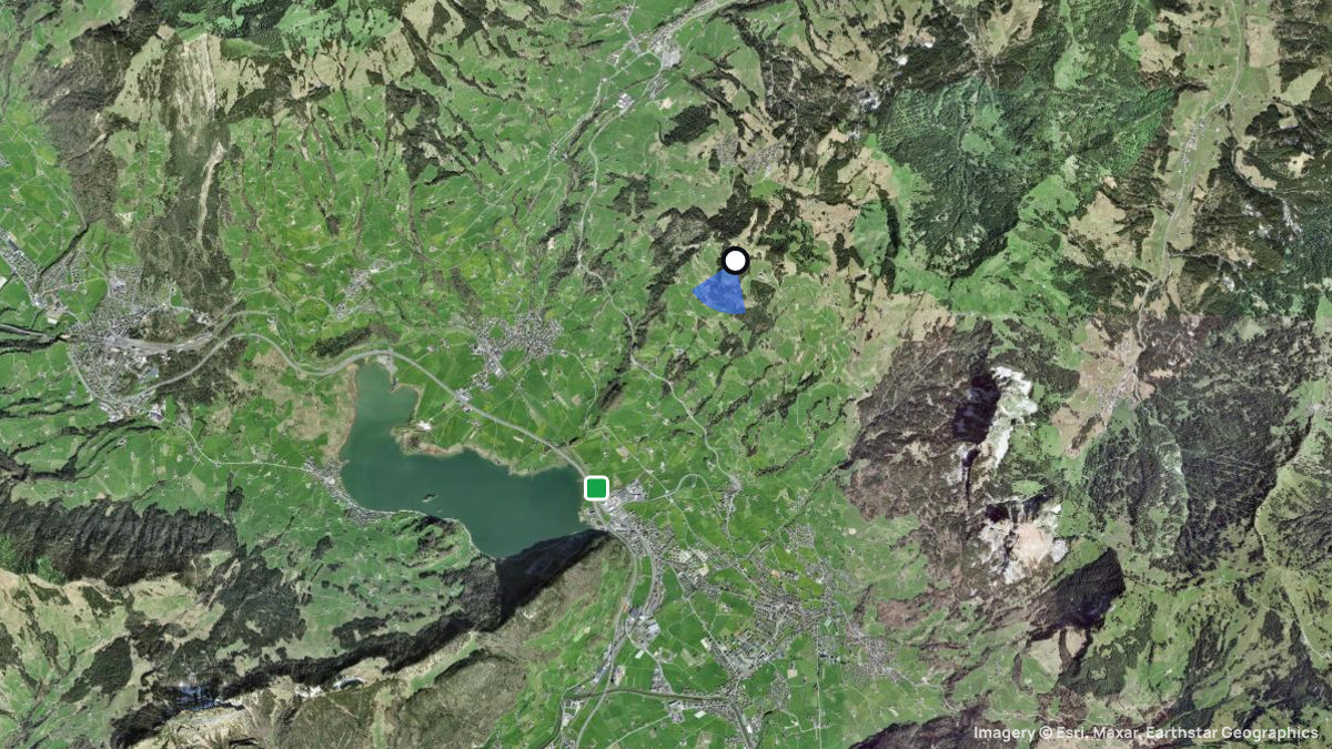 Satellite map of Egelstock with its launches and landings