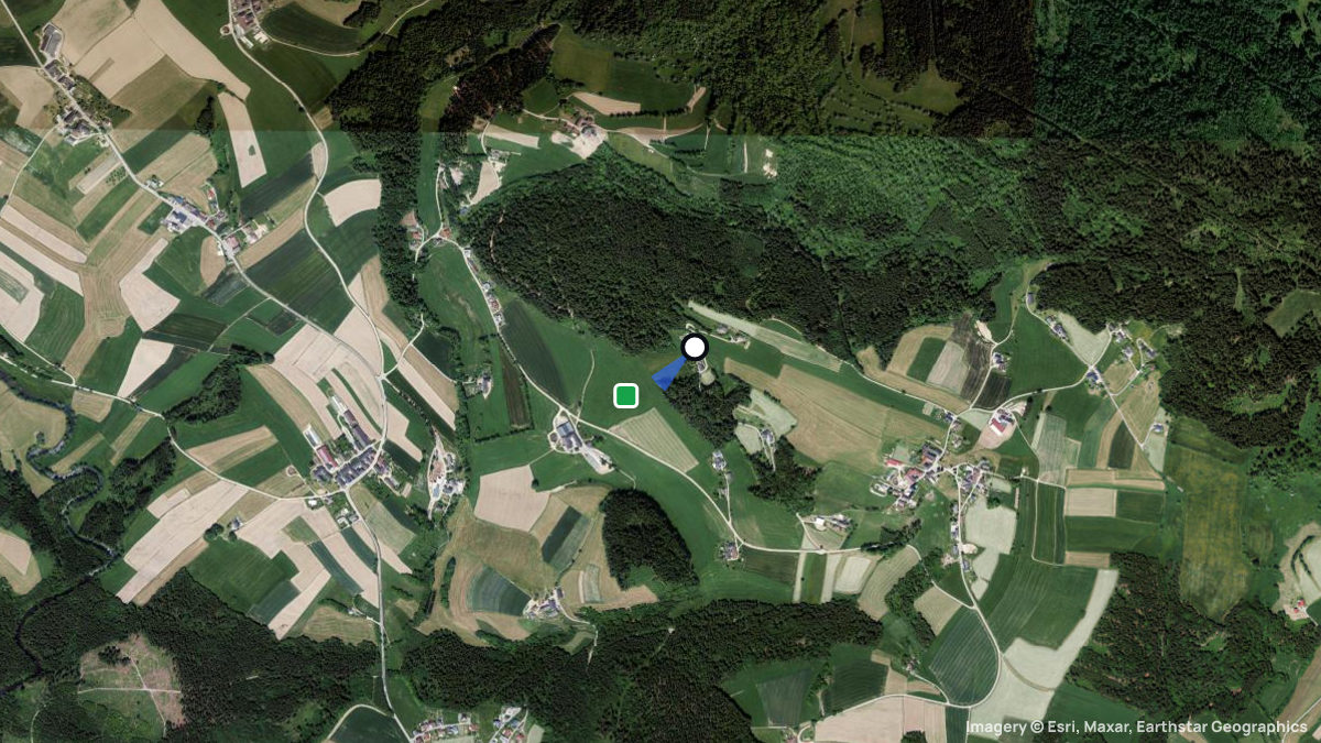 Satellite map of Oedt with its launches and landings