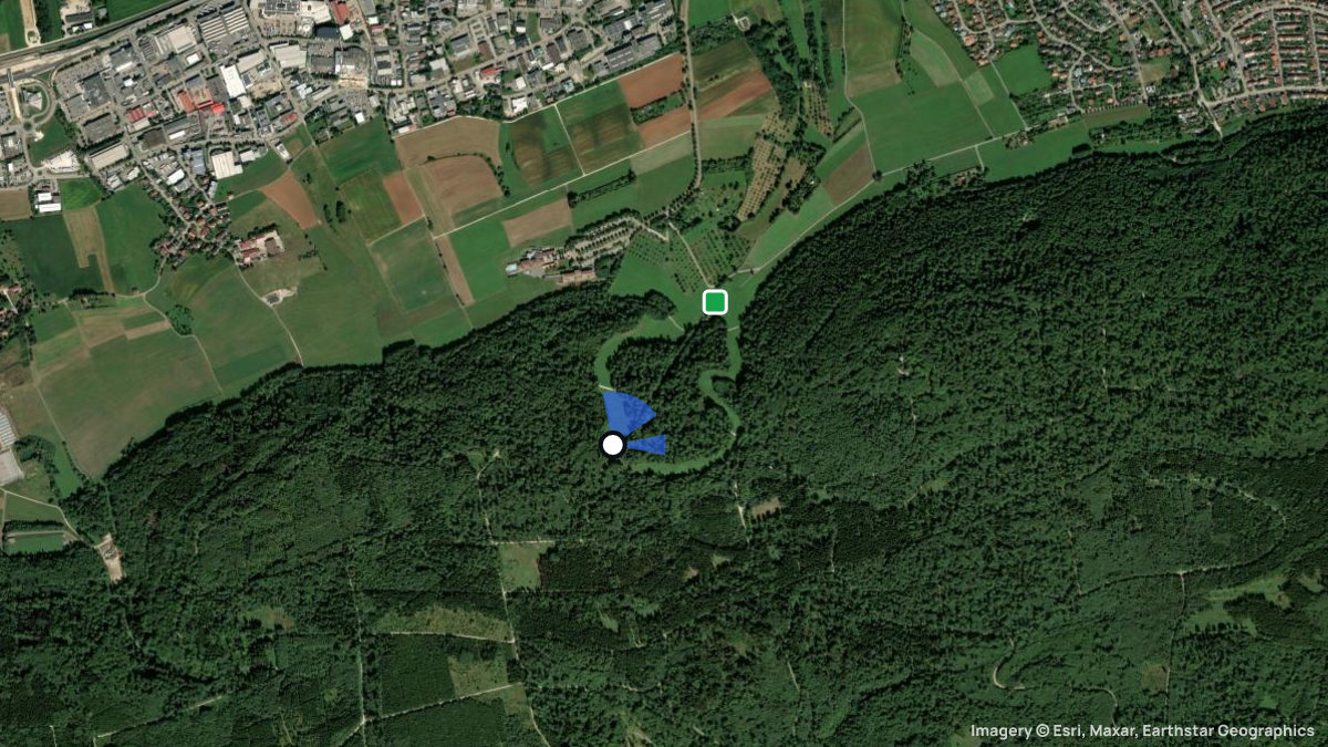 Satellite map of Ostalb with its launches and landings