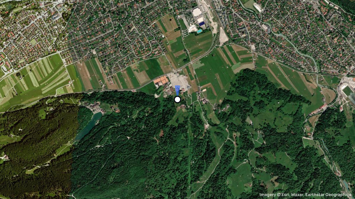 Satellitenkarte von Amihang mit Start- und Landeplätzen
