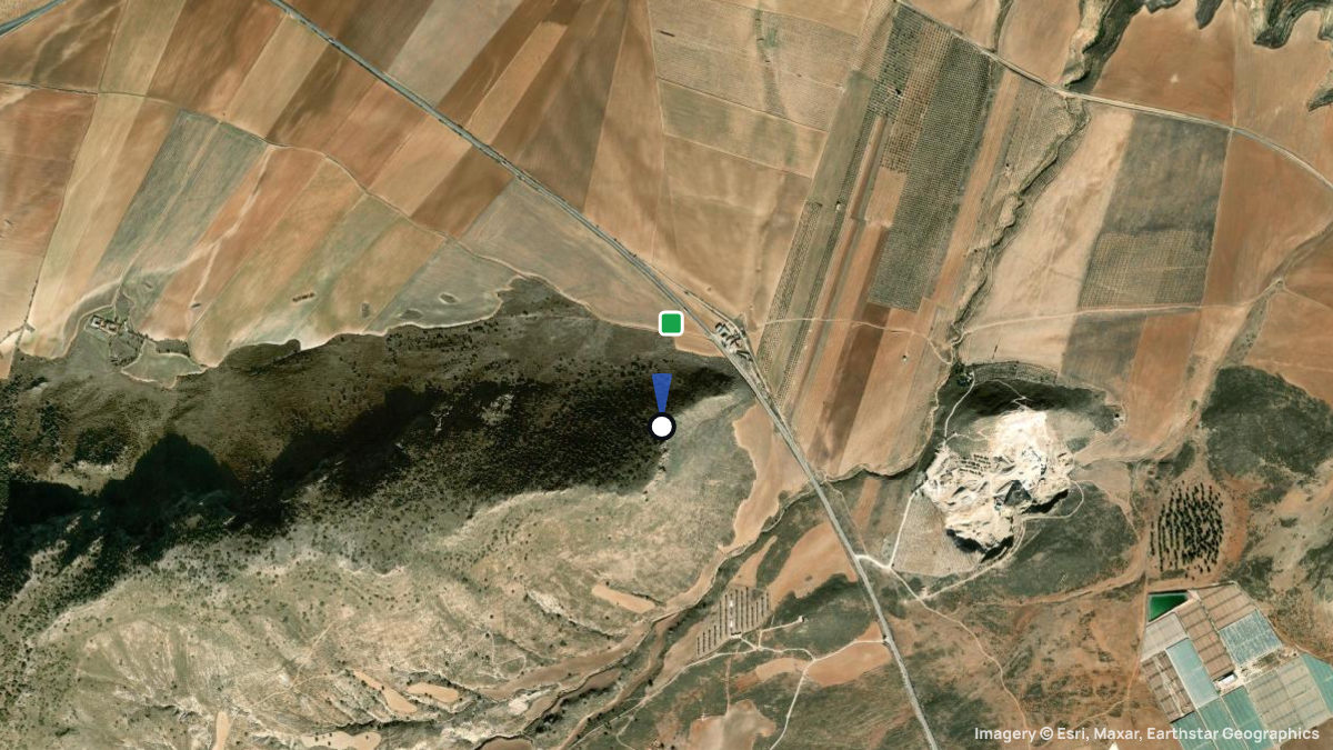 Satellite map of Darro with its launches and landings