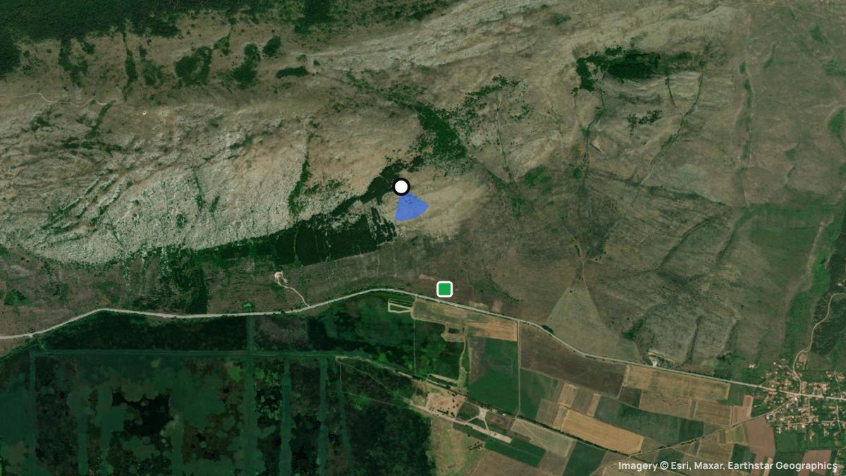 Satellitenkarte von Chepan mit Start- und Landeplätzen